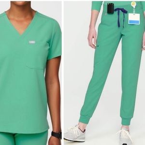 NWT Figs Zamora Joggers: Surgical Green